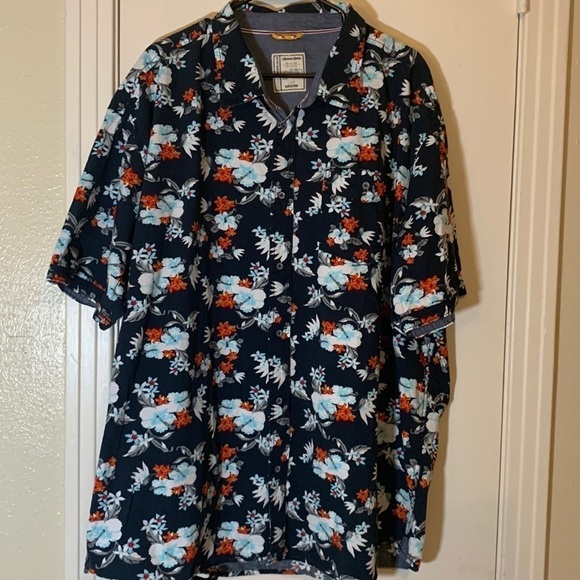 COLOURS Alexander Julian Cotton Hawaiian Shirt - Picture 1 of 9